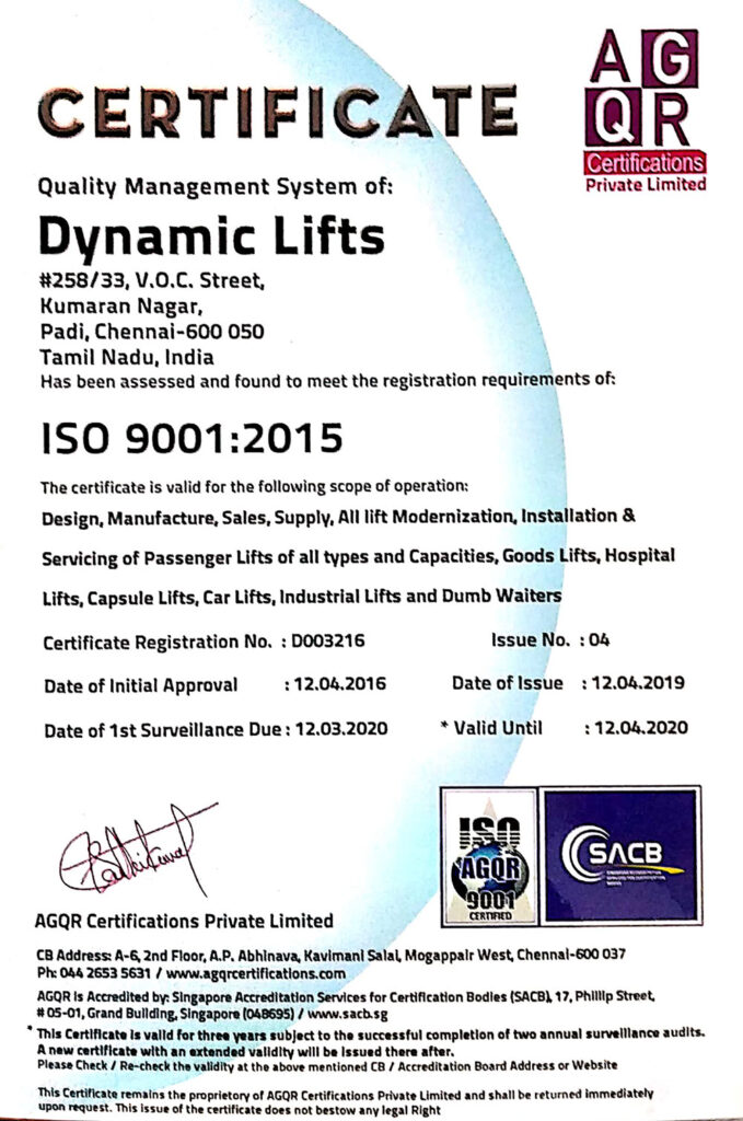 Dynamic lifts